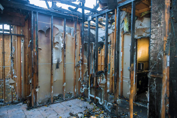 Professional Fire Damage Removal technician working in East Newark, NJ